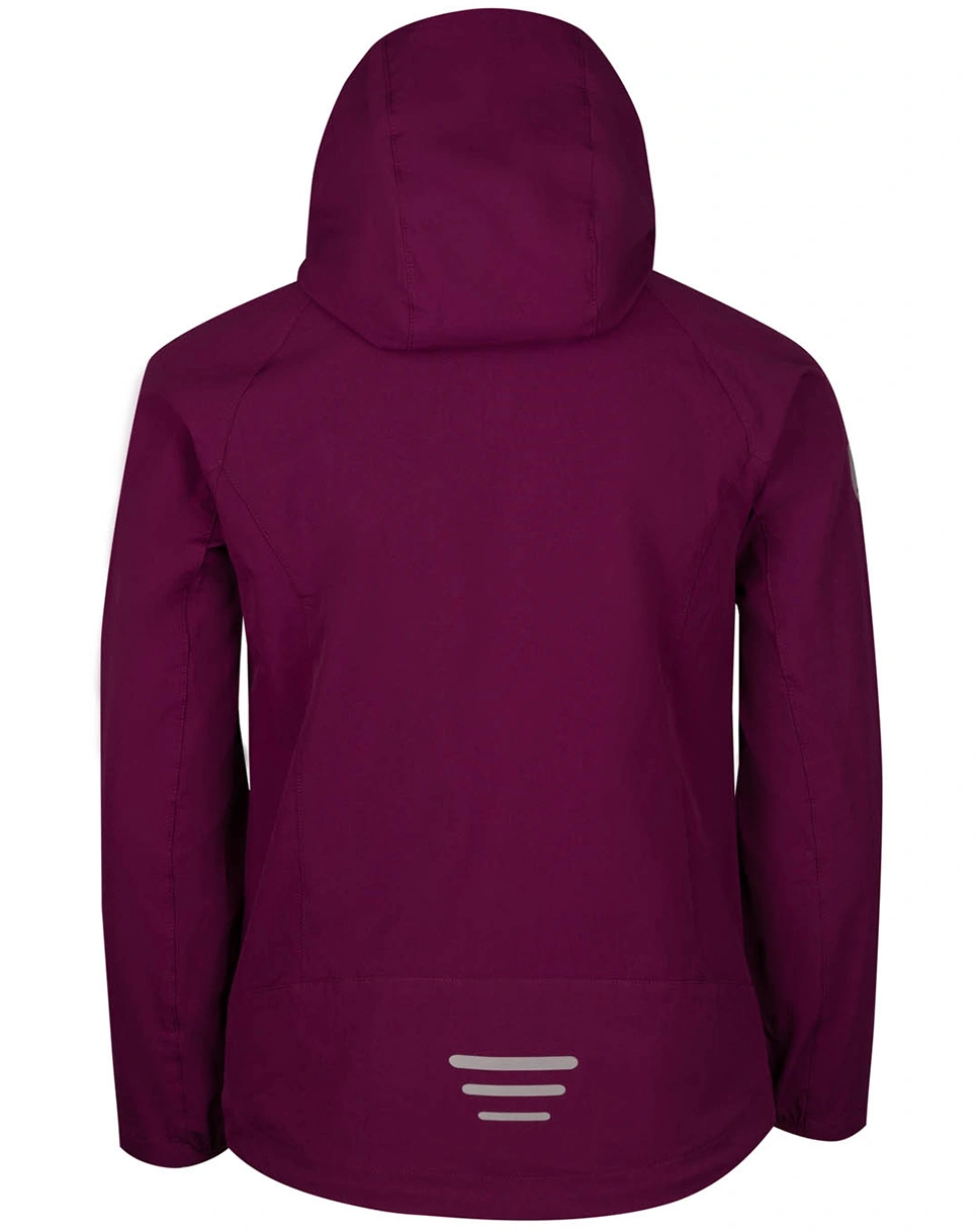 Softshelljacke KVALVIKA GIRLS ungefüttert in mulberry/peach