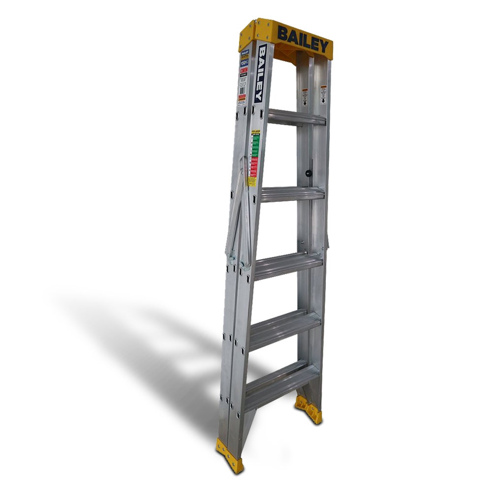 Escada de alumínio de dupla face BAILEY 1,8 m 150 kg Step 6 Pro FS13963