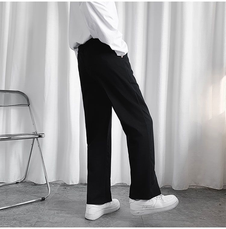 Whyessa - Rechte cropped broek met split