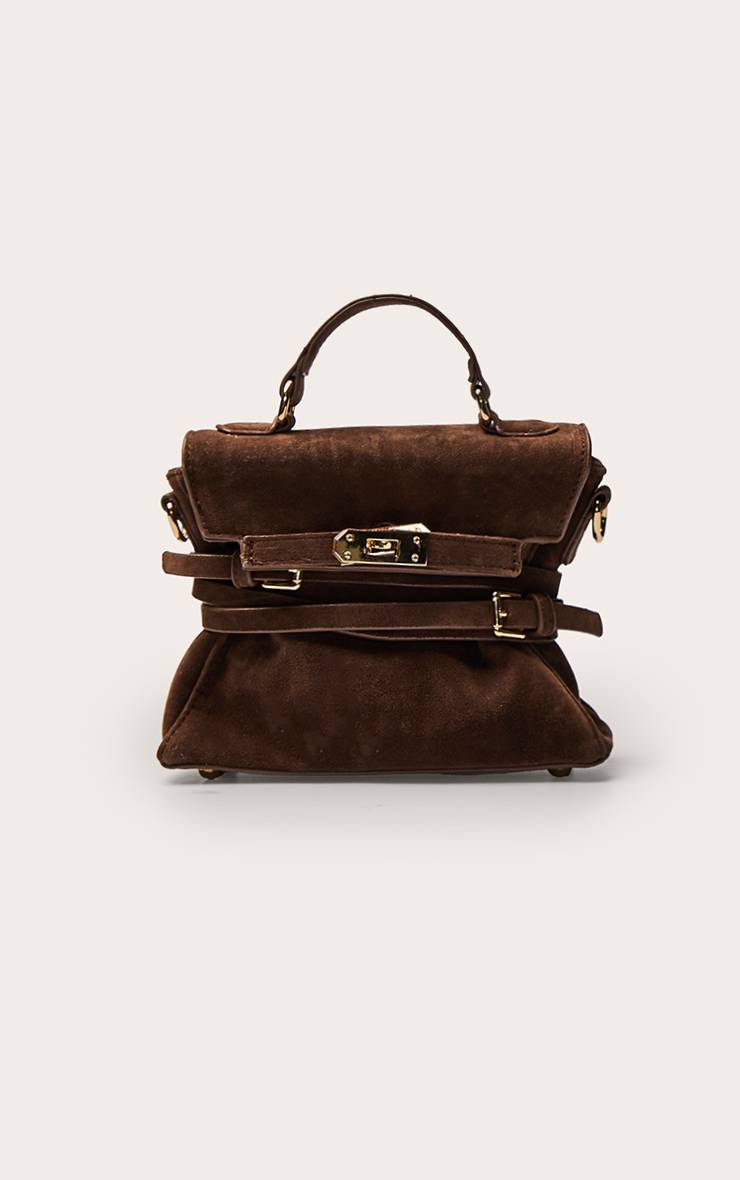Chocolat Sac Bandoulière Ceinturé En Synthétique