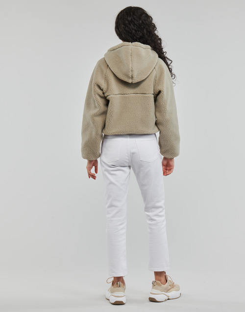 Superdry - CODE SL BORG ZIP THRU - Explorer Sand