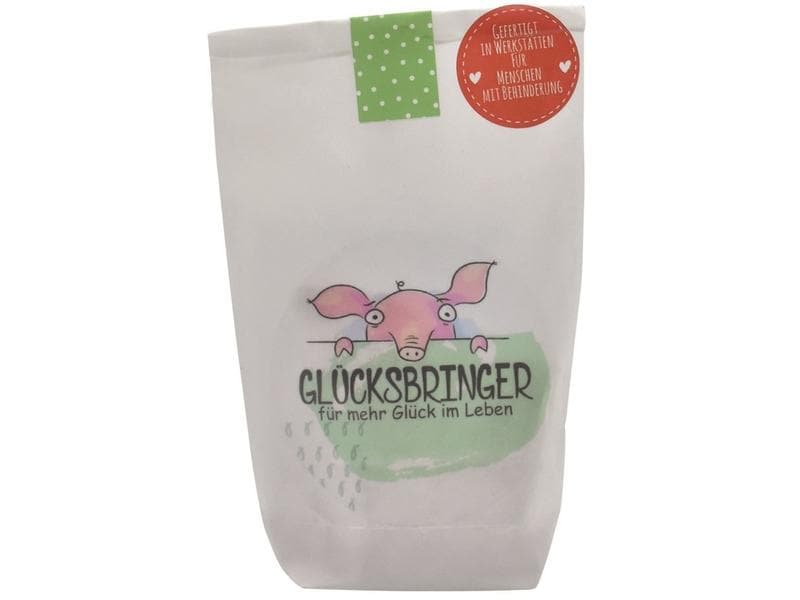 Wunderle Mitbringsel Wundertüte Glücksbringer Mini Geschenktüte mit Glücksschwein