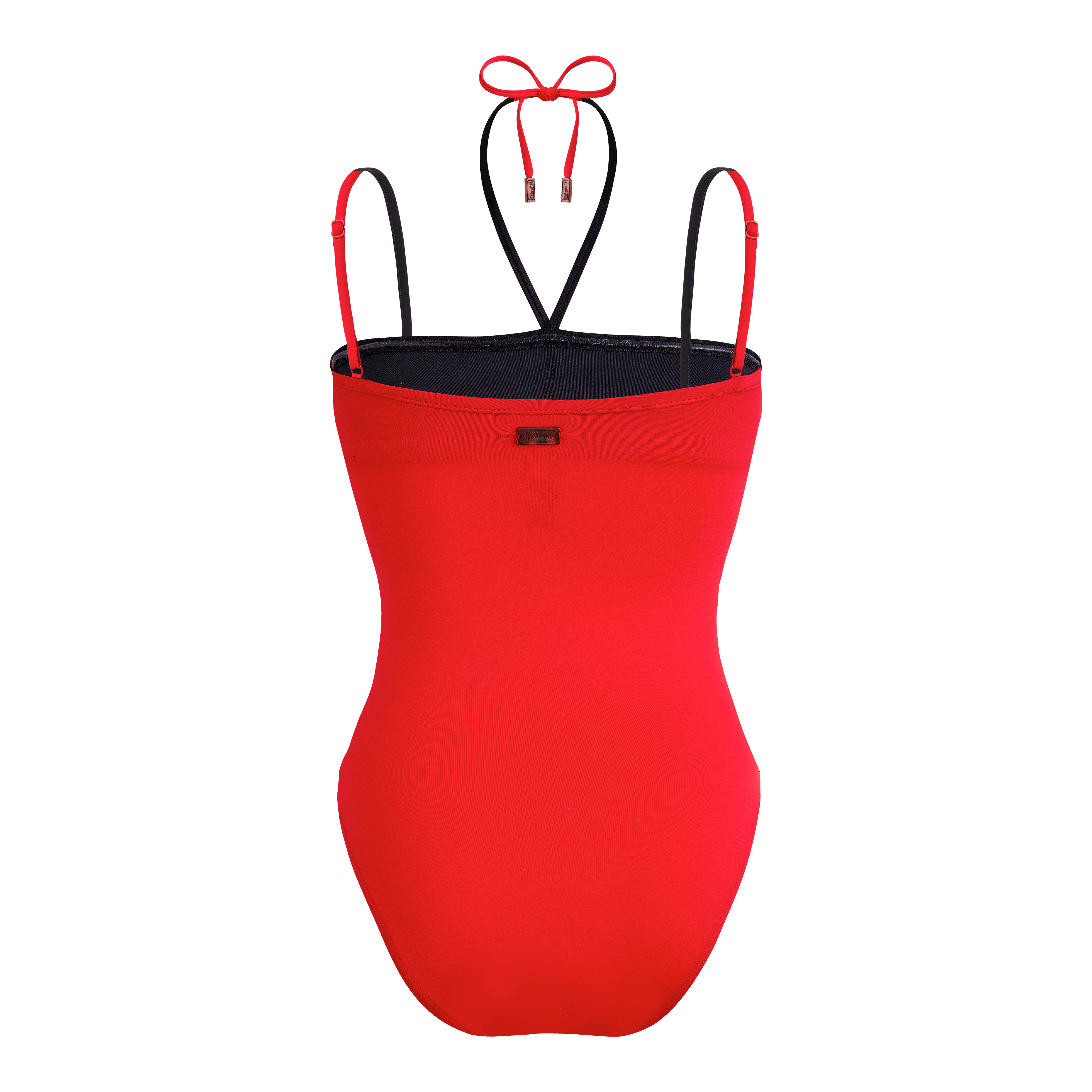 Maillot de bain une pièce à nouer femme Bicolore