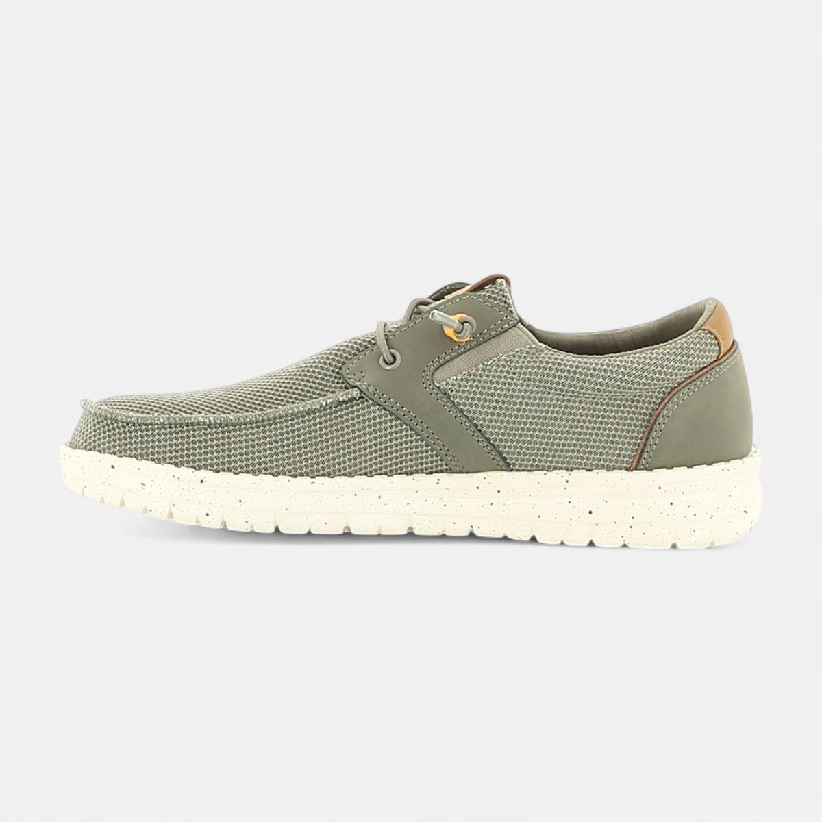 Baskets en toile Homme kaki