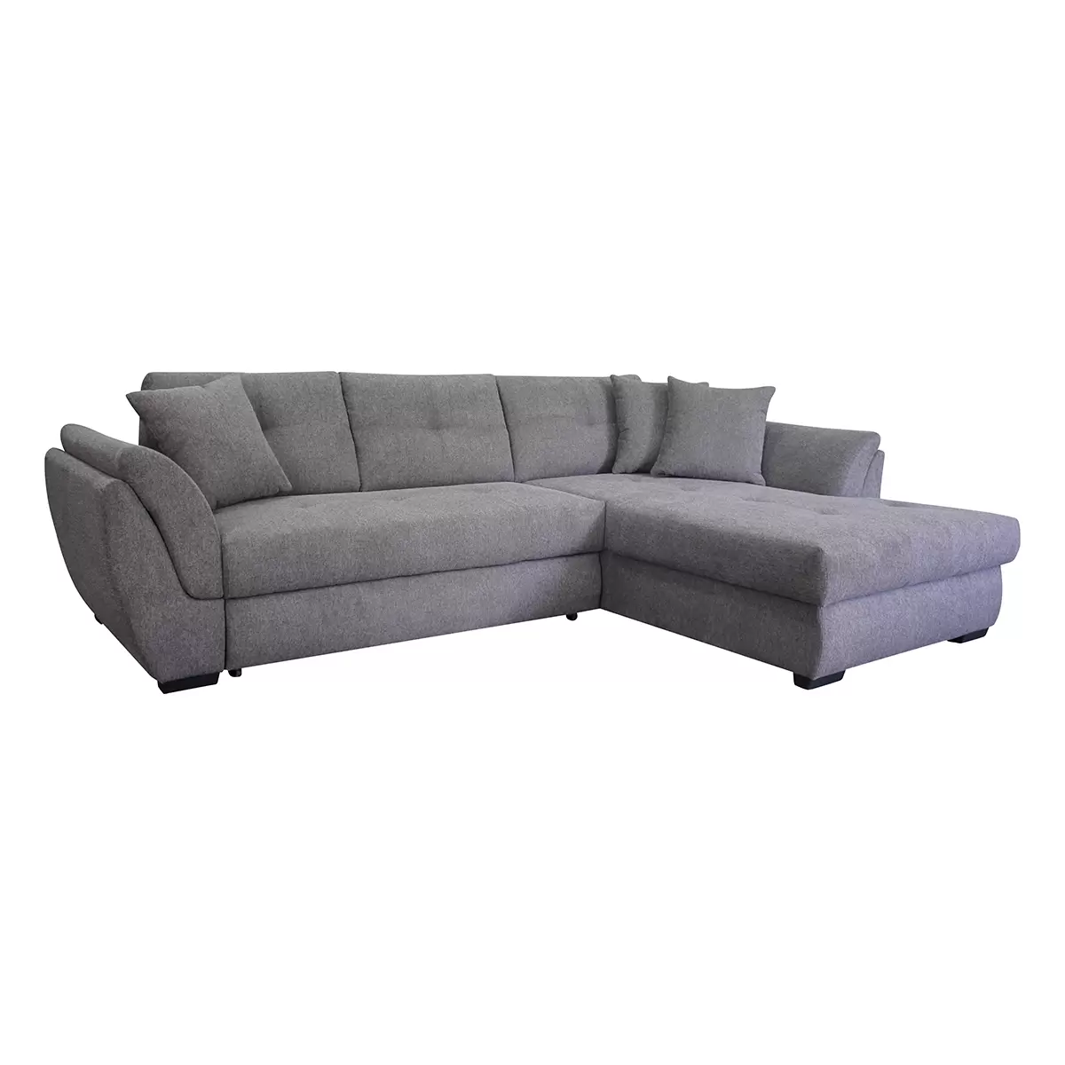 Ecksofa Berisso 121 x 215 Graubraun