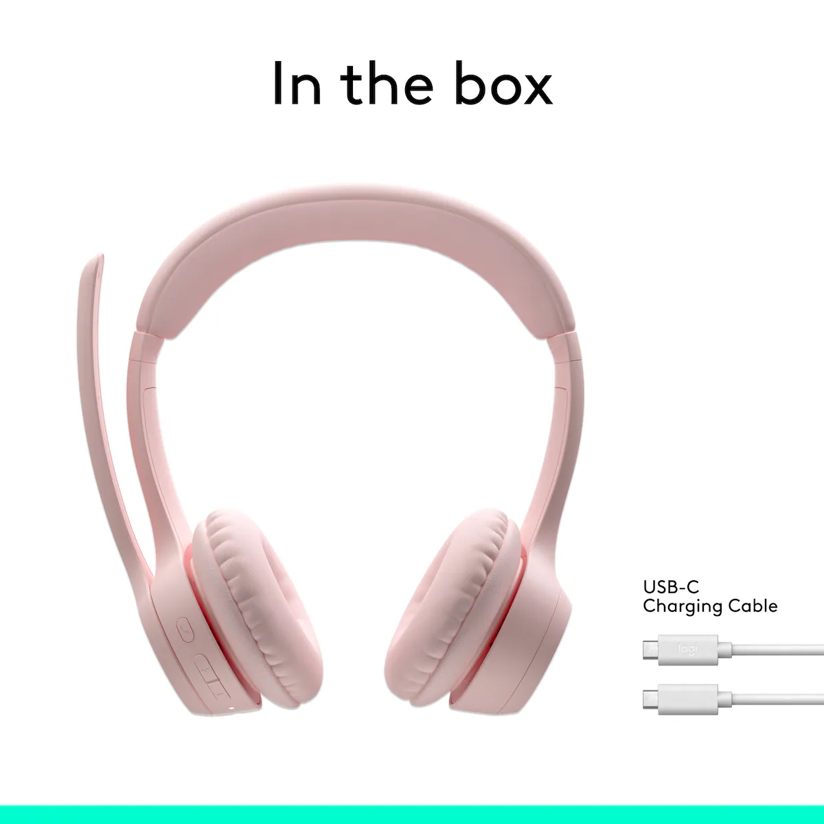 Logitech Zone 300 trådløst headset (rose)