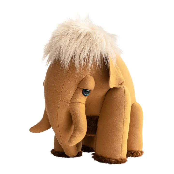 Bigstuffed Peluche géante Mammouth Earth 42 cm | Marron