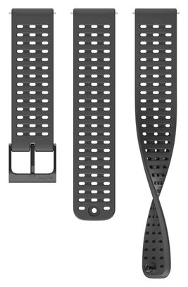 Bracelet de Montre Silicone Suunto Athletic 2 22mm All Black - Noir