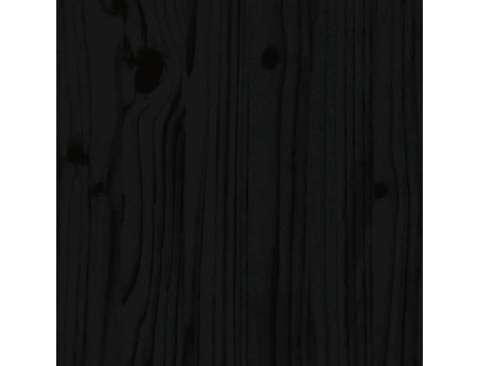 VIDAXL - Lit enfant Cadre de lit pour enfant noir 80x160 cm bois de pin massif