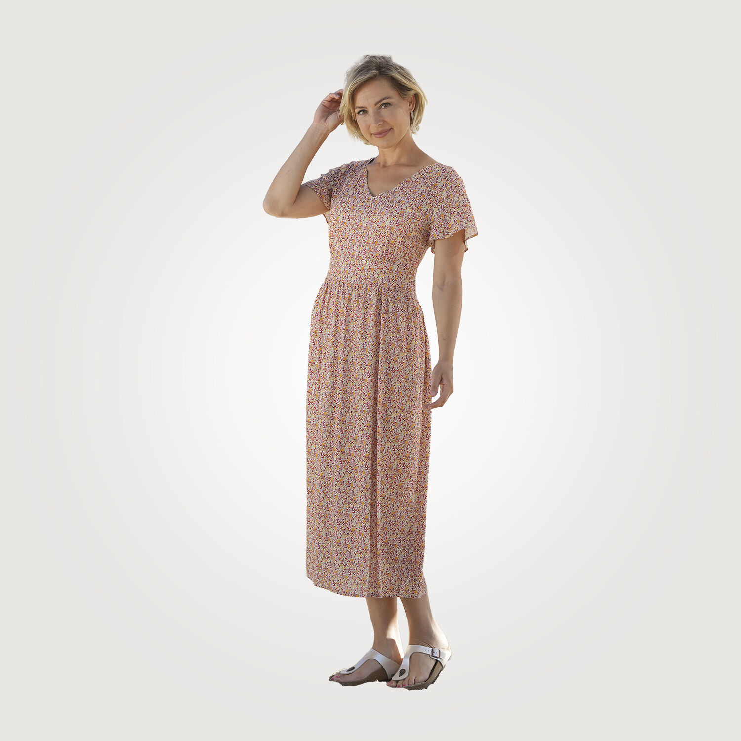 Florales Sommerkleid in angenehmer Viscosequalität