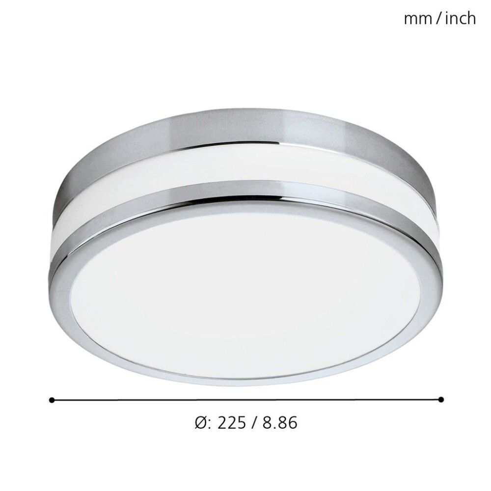 TAKLAMPE EGLO PALERMO LED PLAF. D22,5 KROM