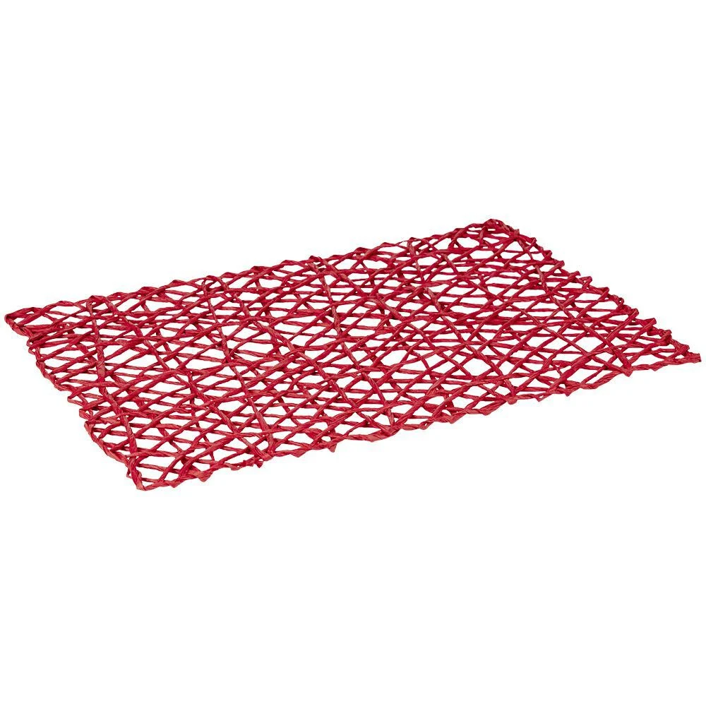 Set de table design filaire rouge 45x30 cm