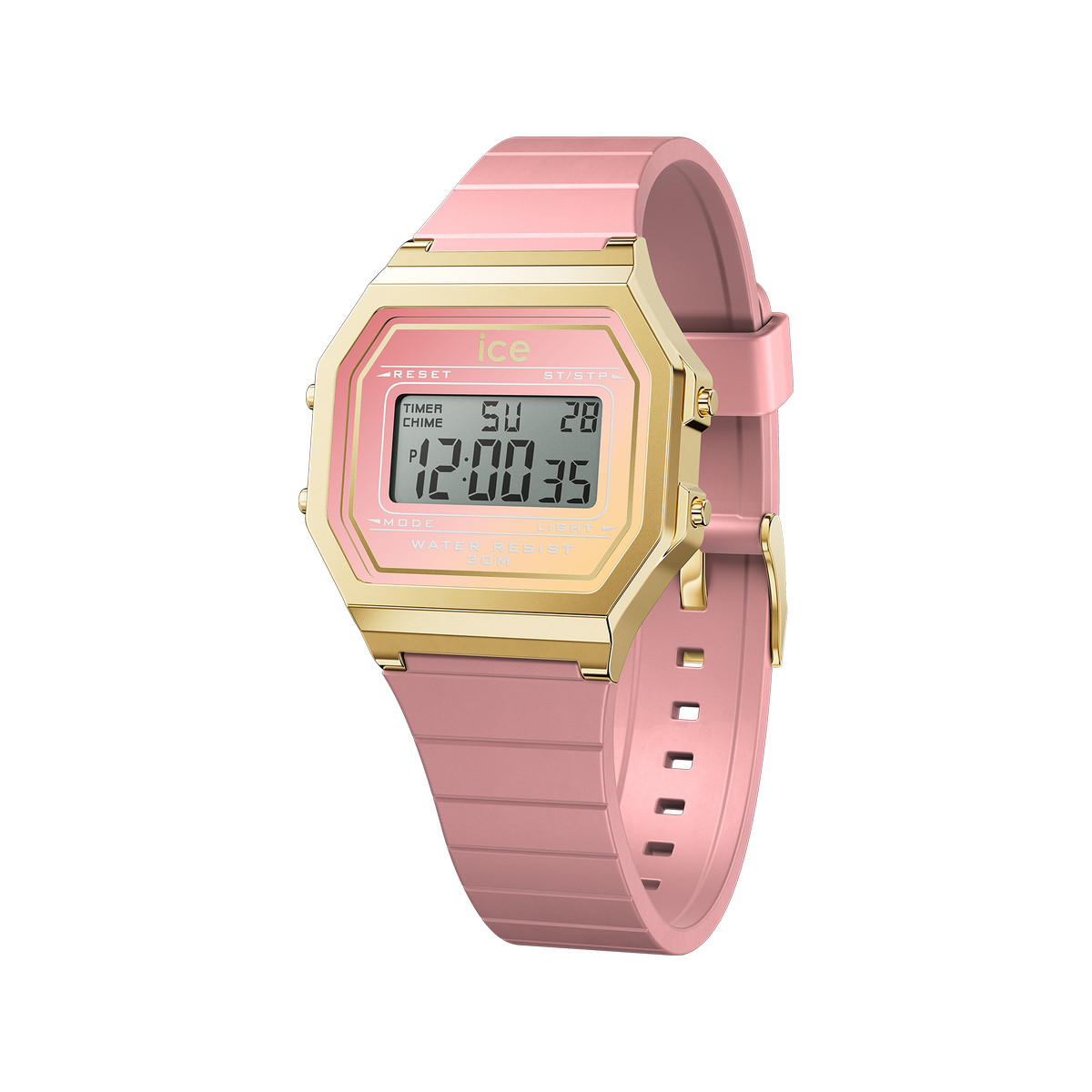 Montre ICE WATCH Ice digit retro femme bracelet silicone rose