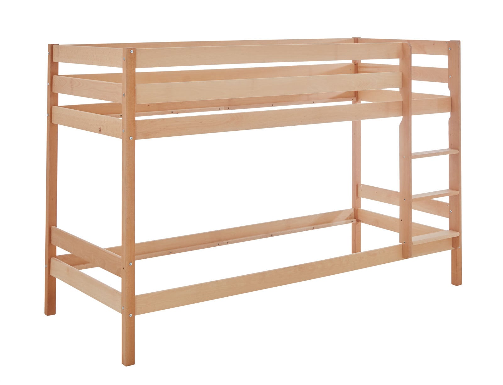 Etagenbett Lars 95,5x140x205,5 cm Buche massiv