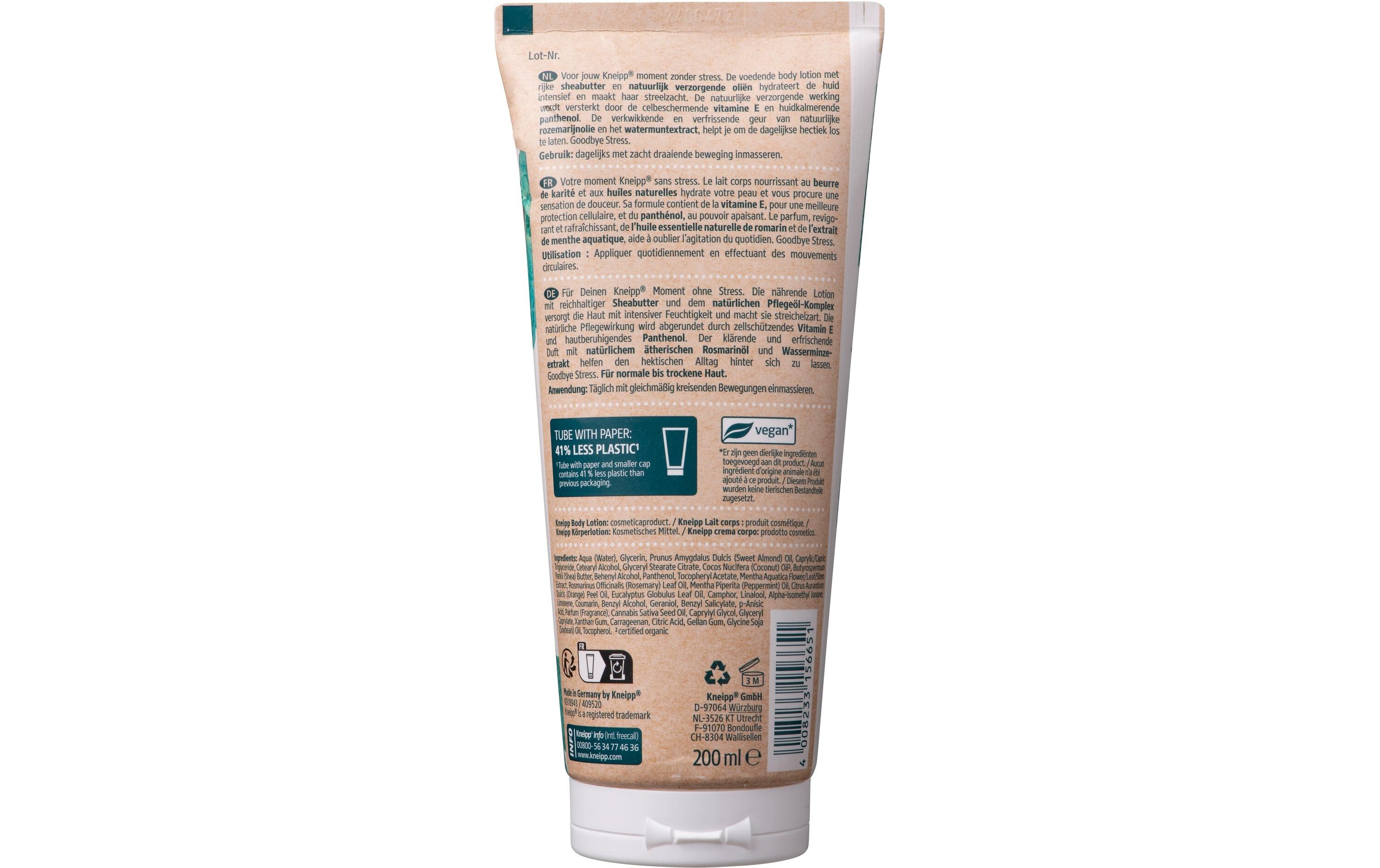Body Lotion Goodbye Stress 200 mlNatürliche, feuchtigkeitsspendende Körperlotion