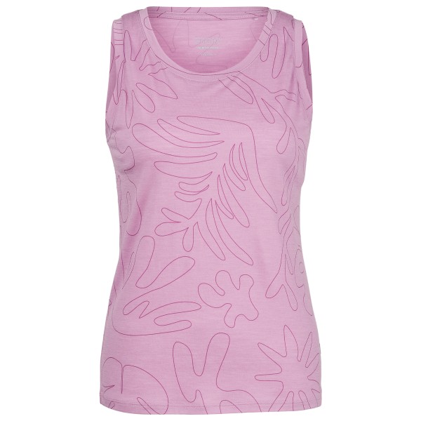 Stoic - Women's Merino155 LaholmSt. Print Tank Flowers - Haut en mérinos