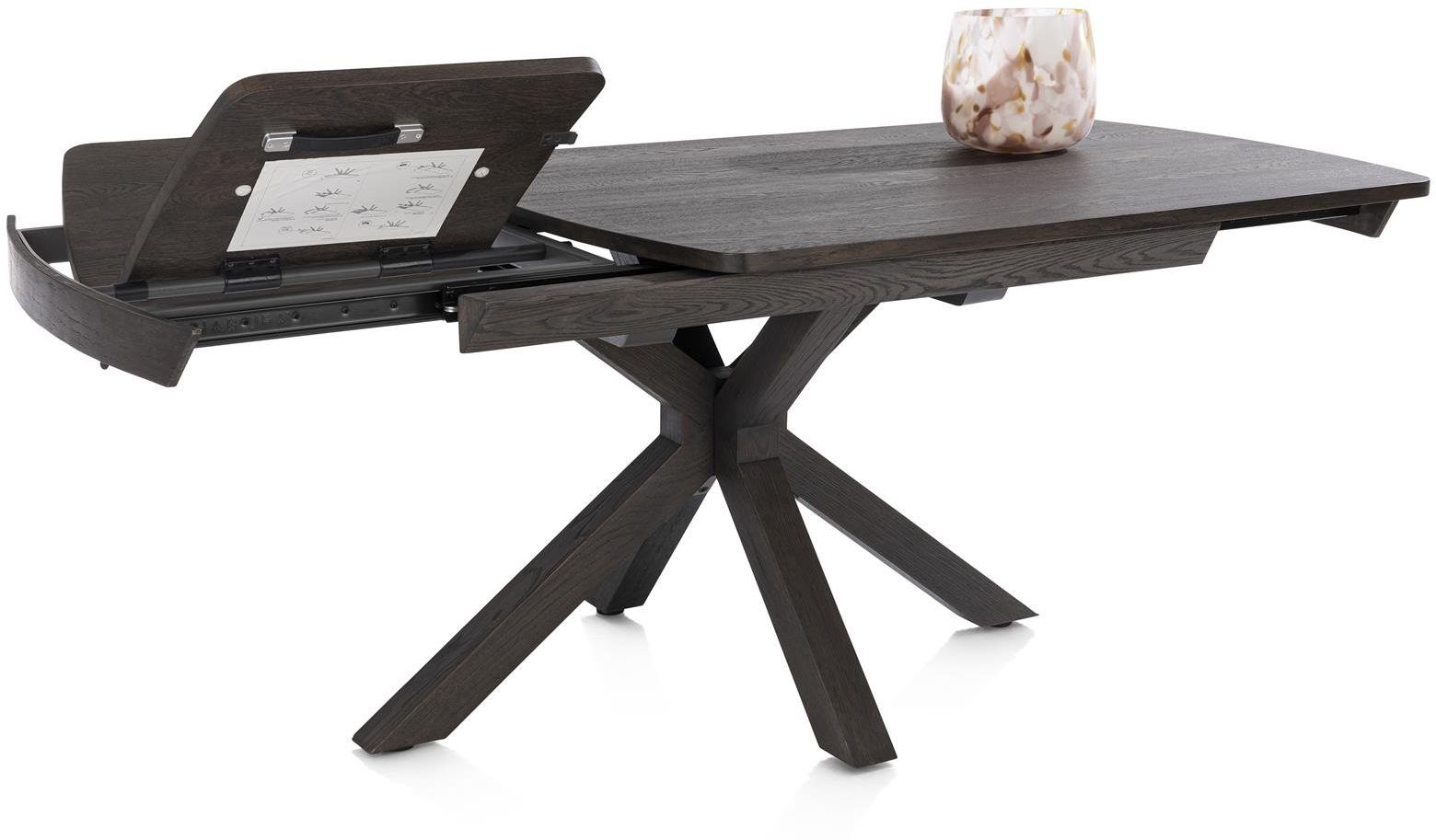 Henders en Hazel Nyon Uitschuiftafel Basalt 140cm