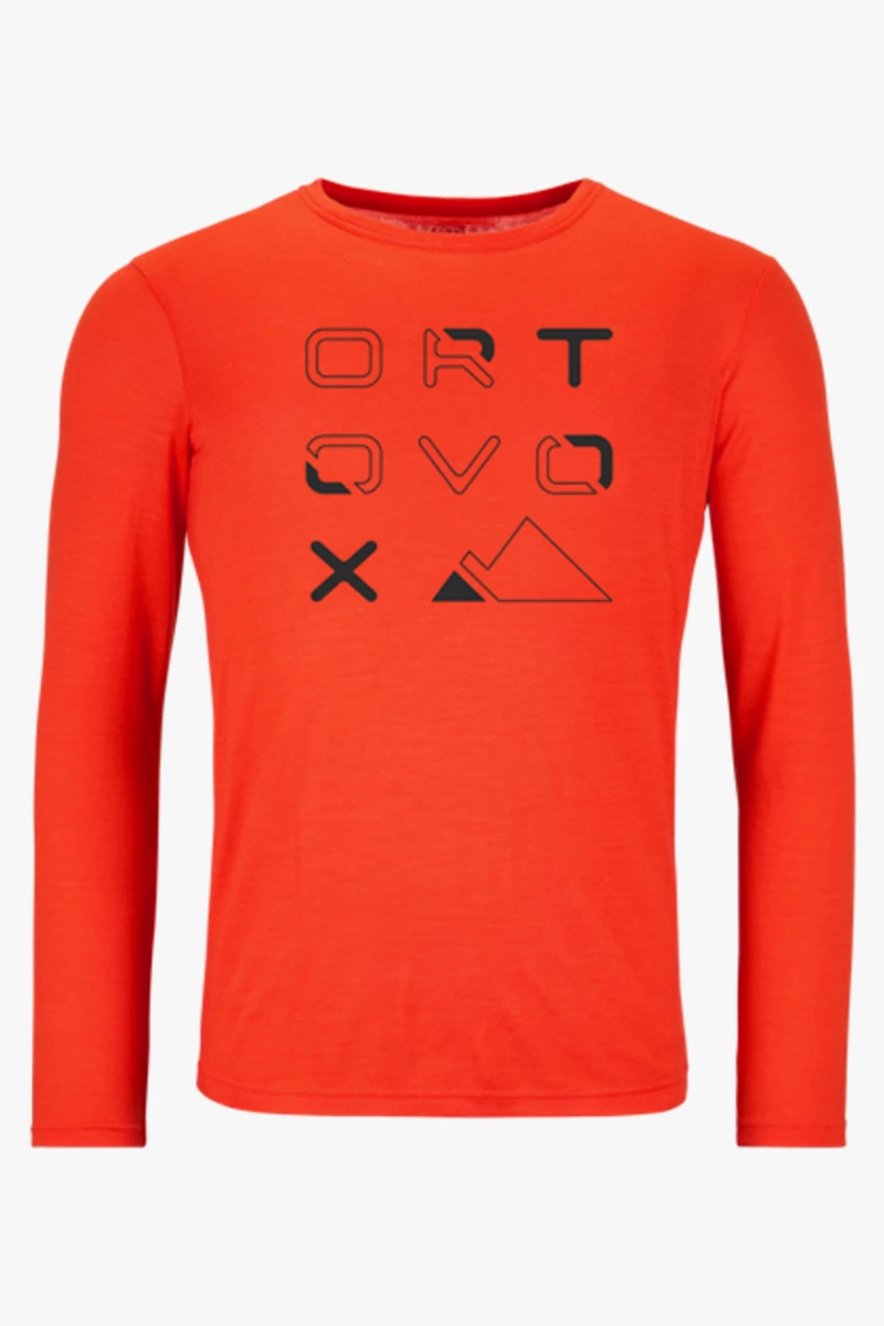 Ortovox 185 Merino Brand Outline LS Herren Longsleeve
