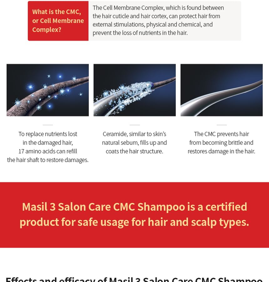 MASIL - 3 Salon Hair CMC Shampoo Stick Pouch