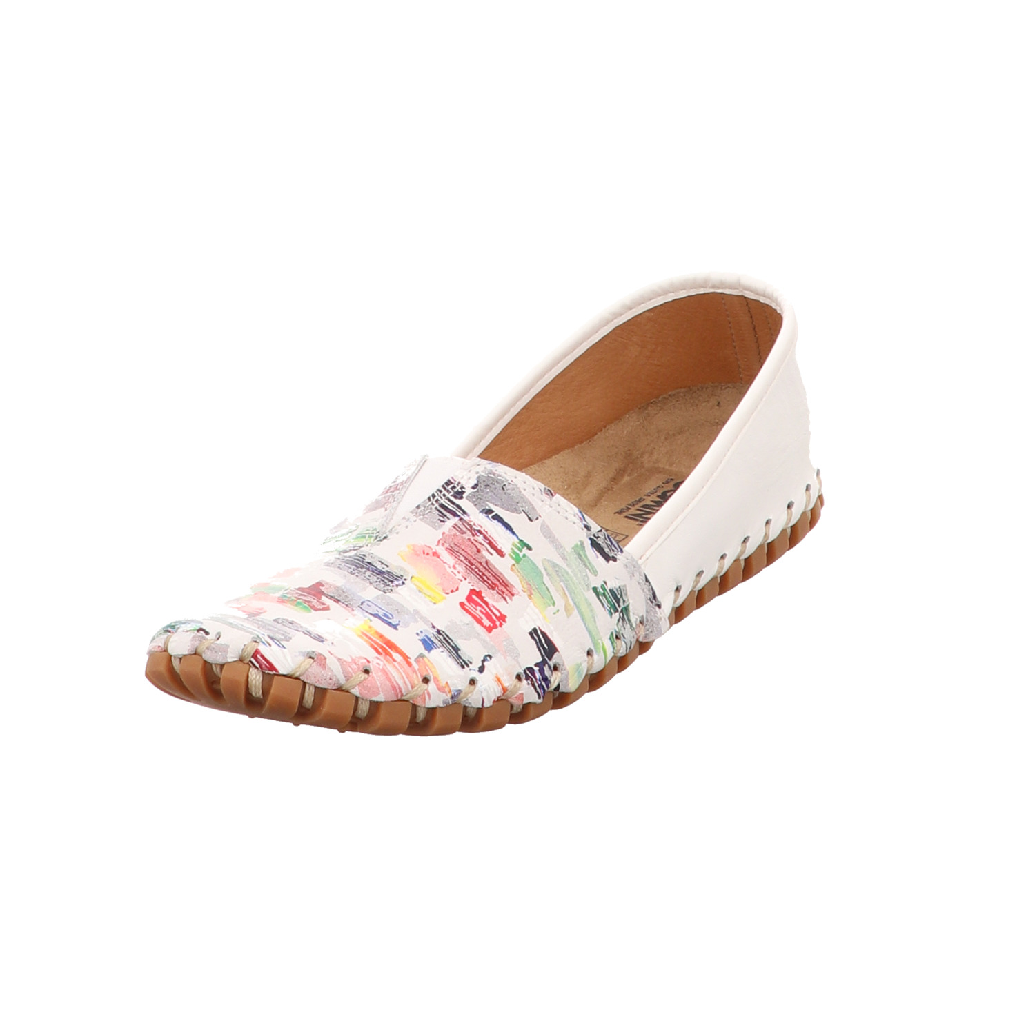 Gemini Damen Slipper weiss/weiss kombi