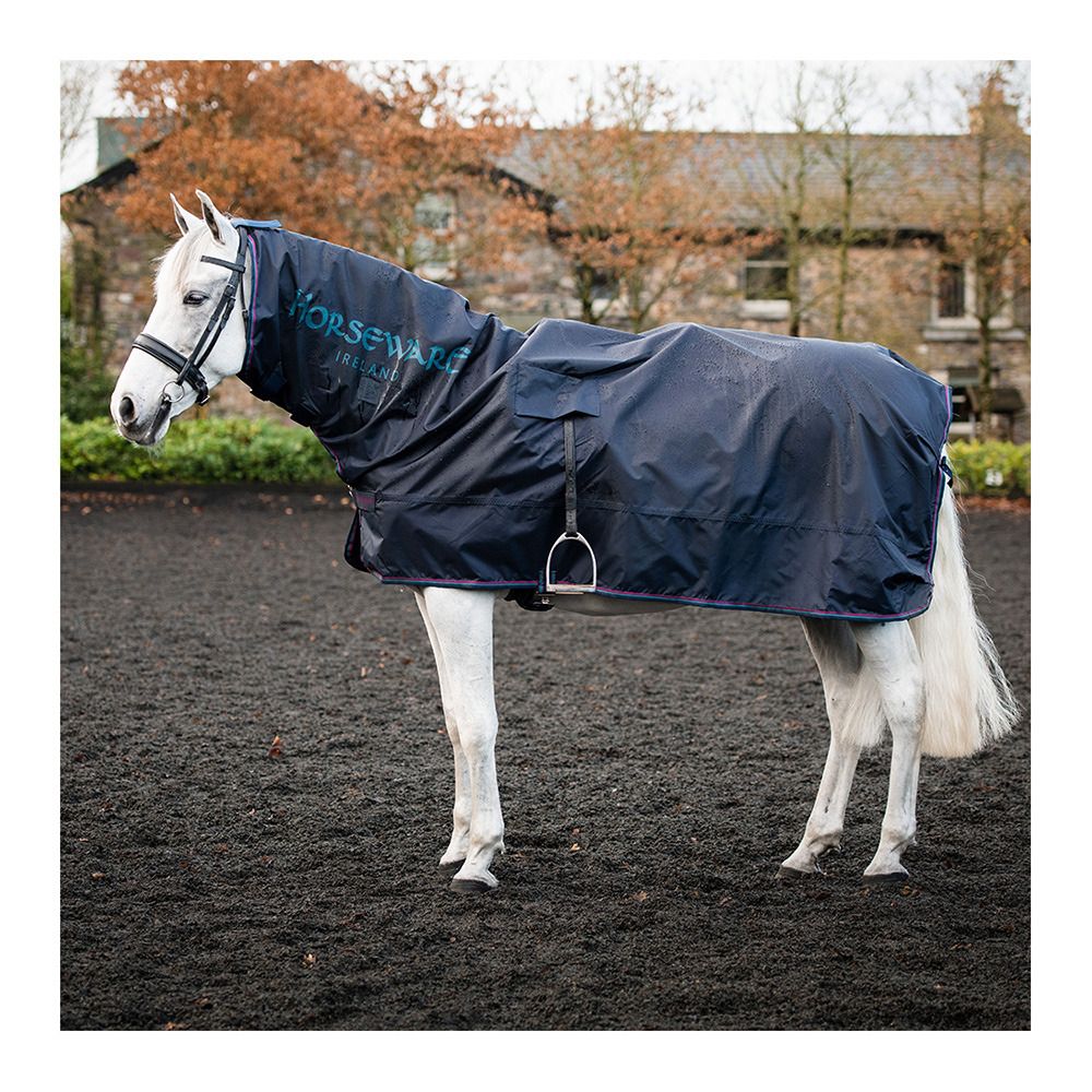 Horseware RAMBO MACK IN A SACK - Chemise imperméable intégrale navy/burg/teal/nvy