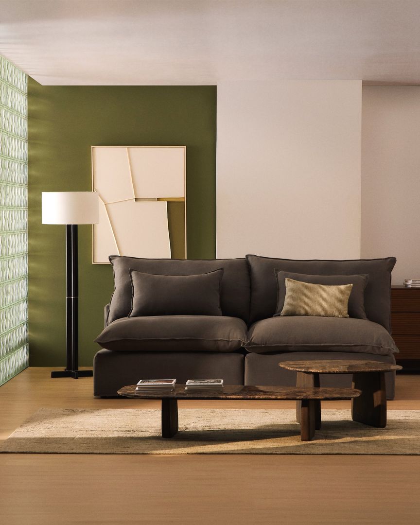 Kave Home Anarela Taupe 3-Zitsbank