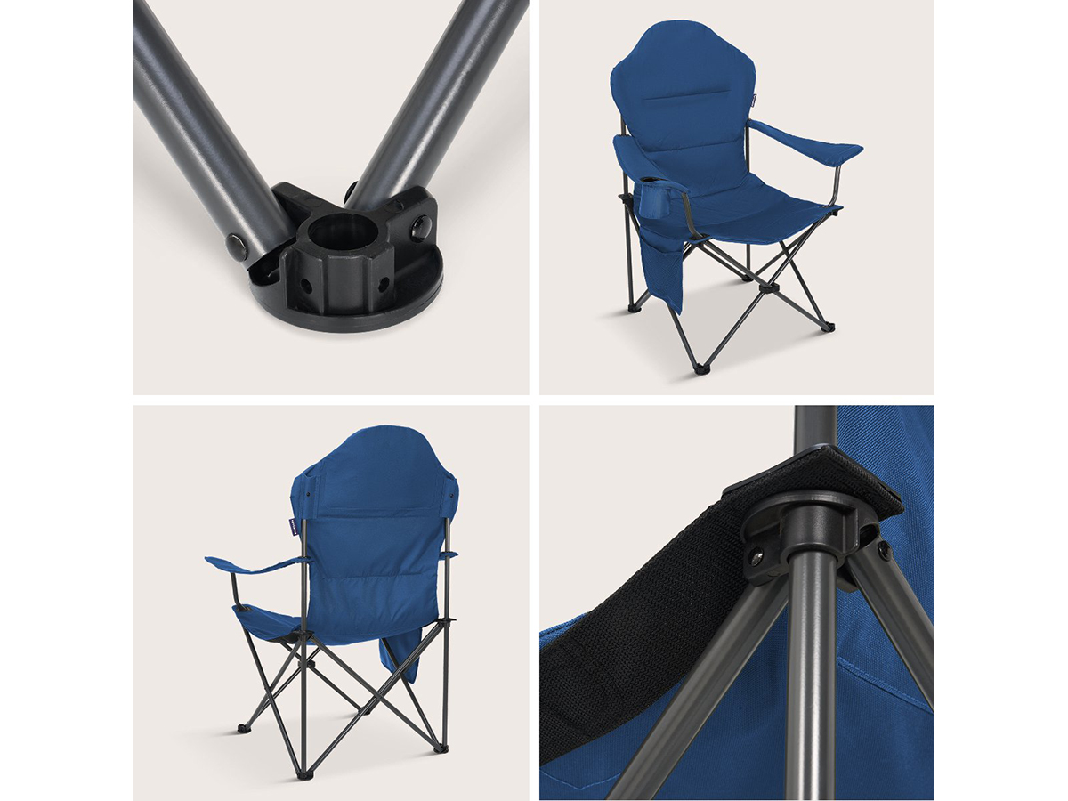 Trvlmore Small Plus Blue vouwstoel - Set van 2