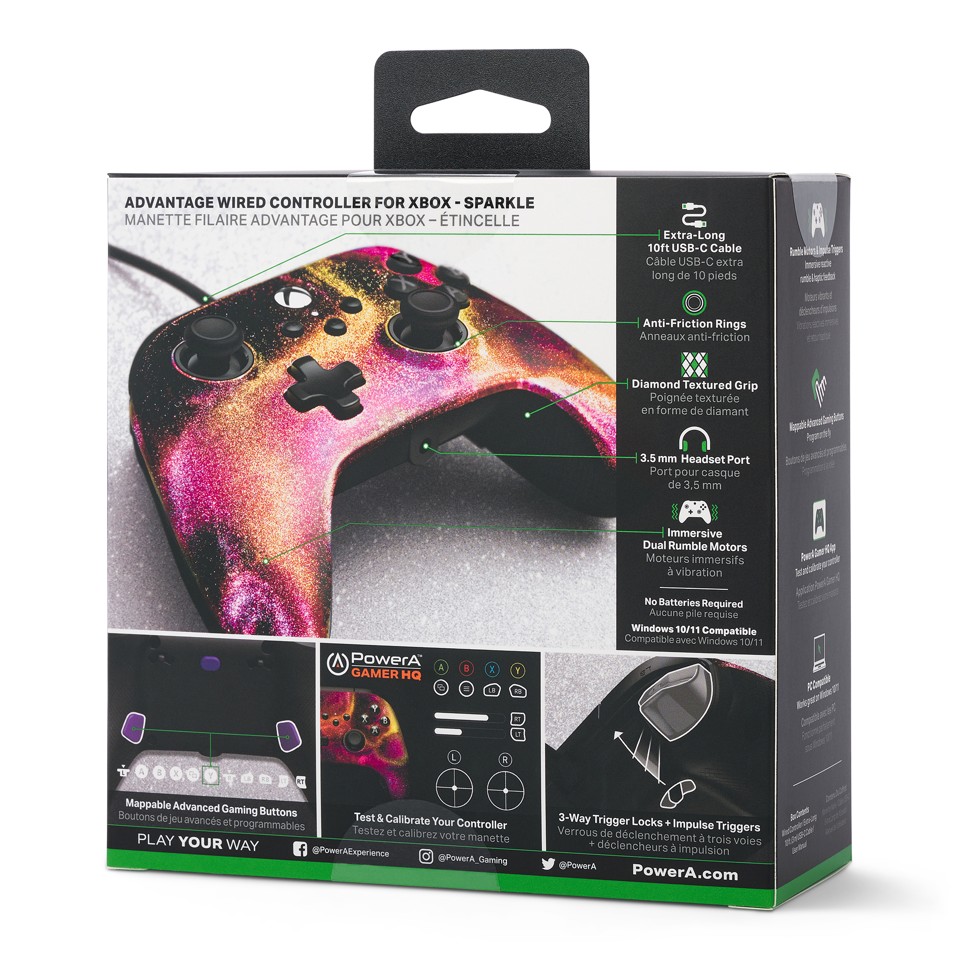 POWERA Advantage Wired Controller - Sparkle /Xbox Series X