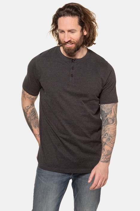 Henley, Basic, Knopfleiste, Halbarm