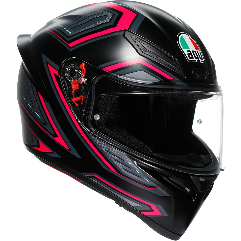 AGV - Casque K1 S Sling Noir Mat / Rose