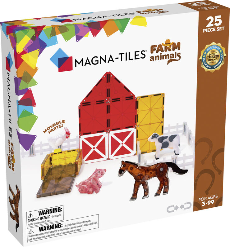 Magna-Tiles Magna-Tiles farm Animals, 25 pcs