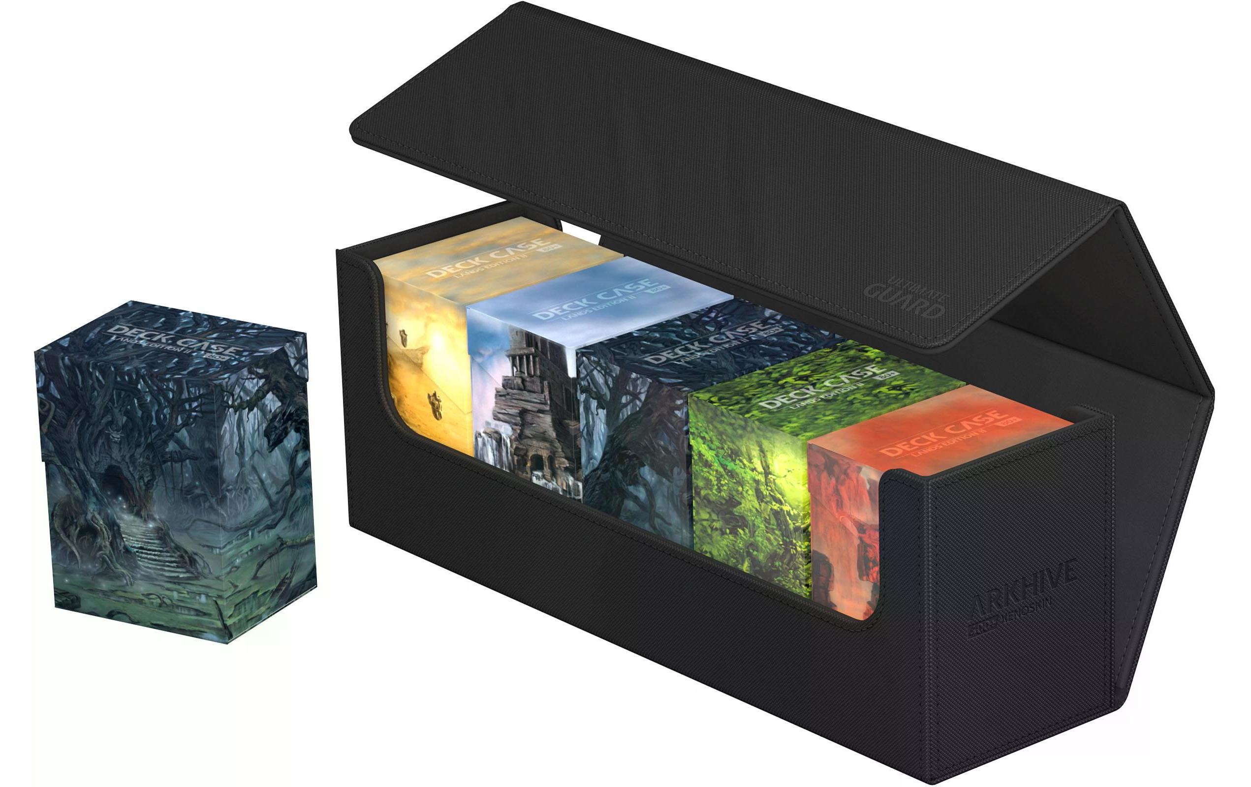Kartenbox XenoSkin Arkhive Monocolor 400+ SchwarzHochwertige Box für Sammelkarten in Standardgrösse