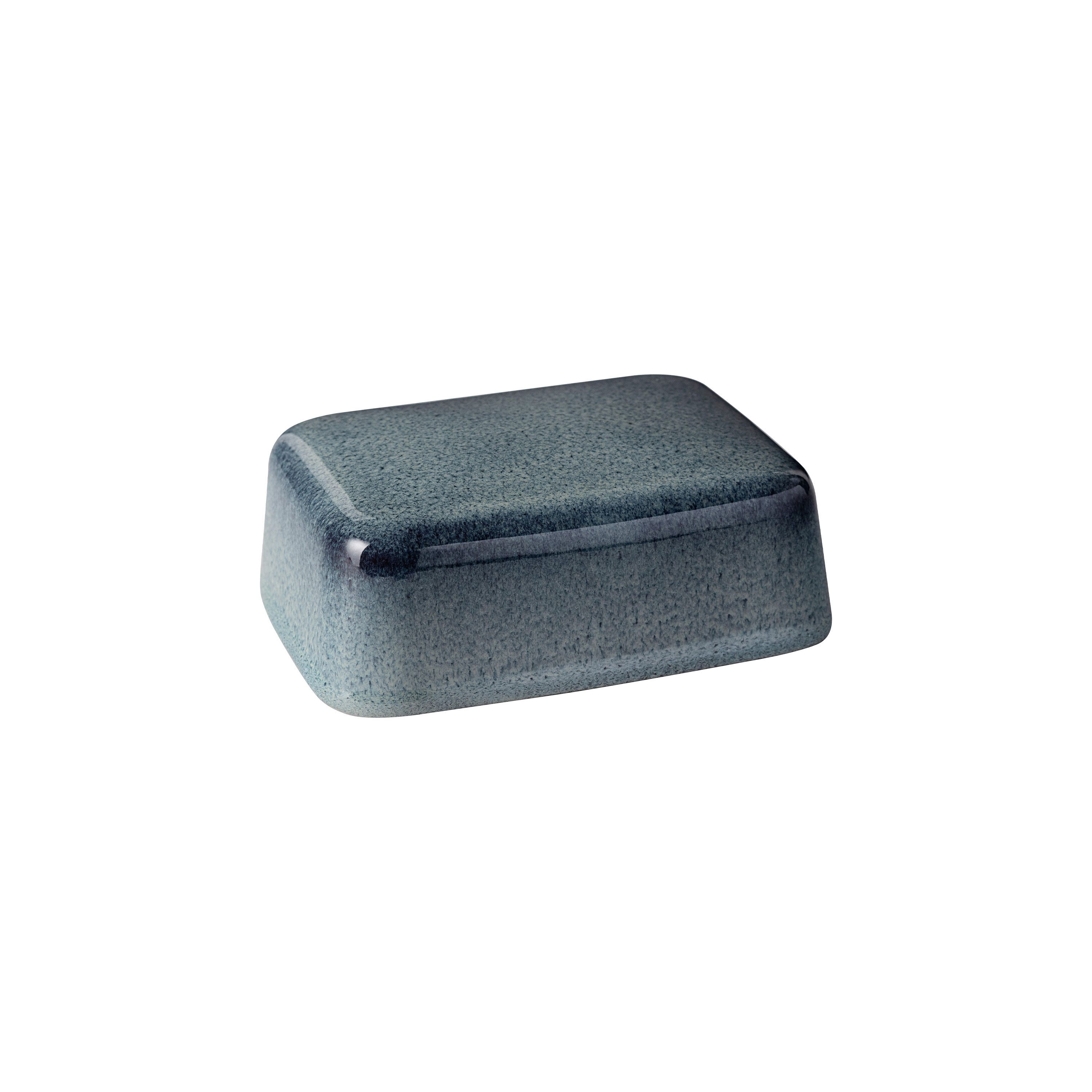 Lave Covered butter dish Grey, earthenware