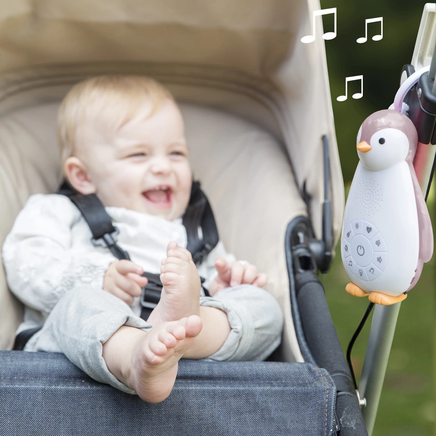 ZAZU Zoe - Die Pinguin Bluetooth Musikbox mit Nachtlicht grau