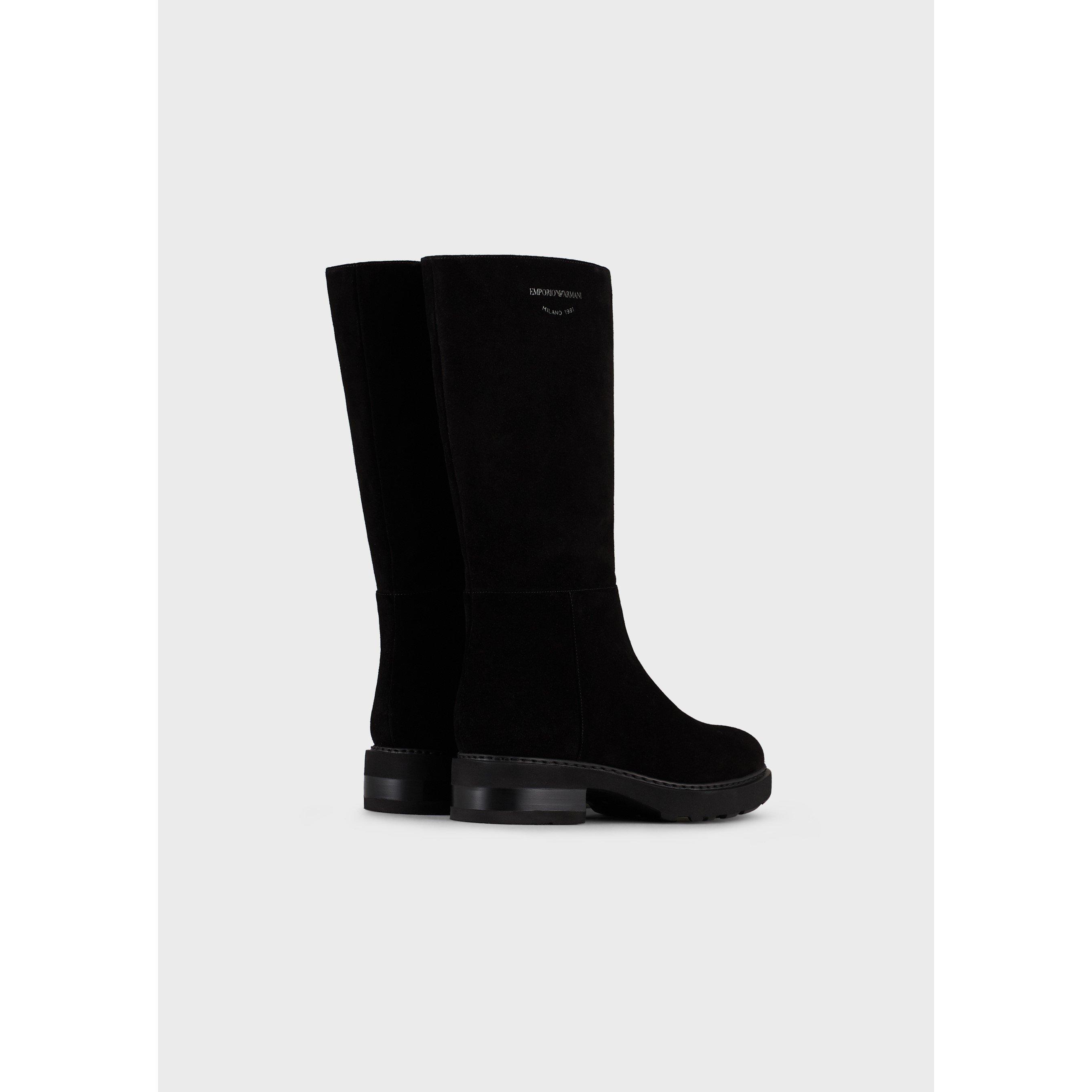 Emporio Armani Velour Boots