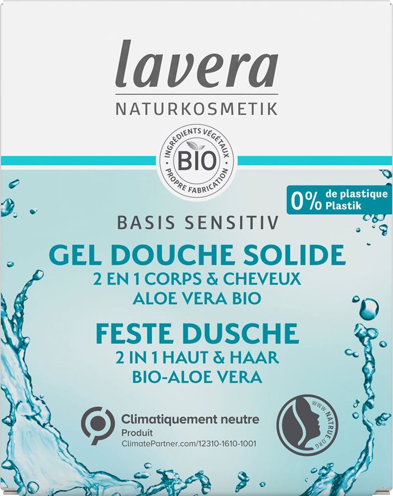LAVERA Feste Dusche 2in1 Haut & Haar fest basis sensitiv 50 g