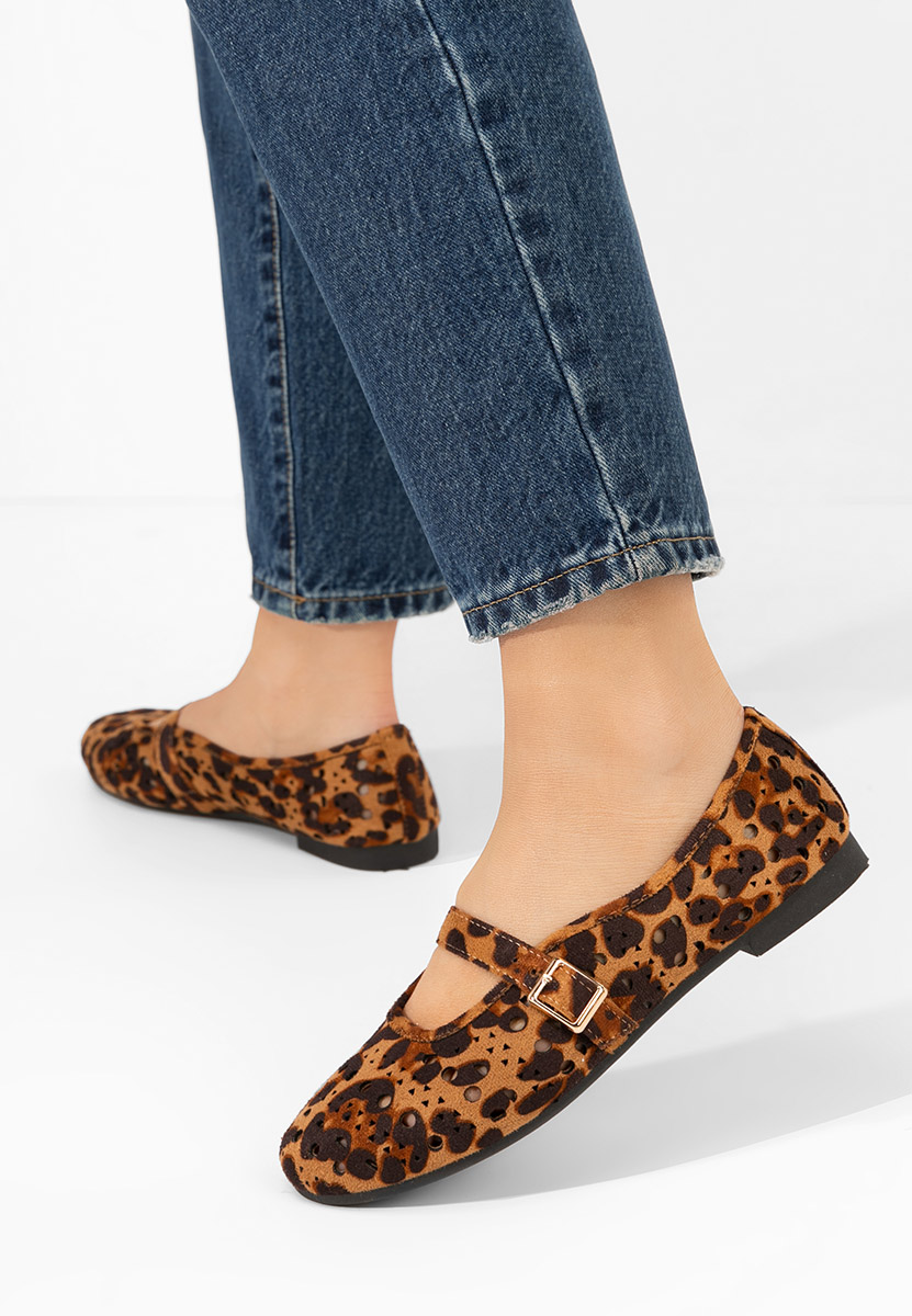 Ballerines femme leopard Helmanca