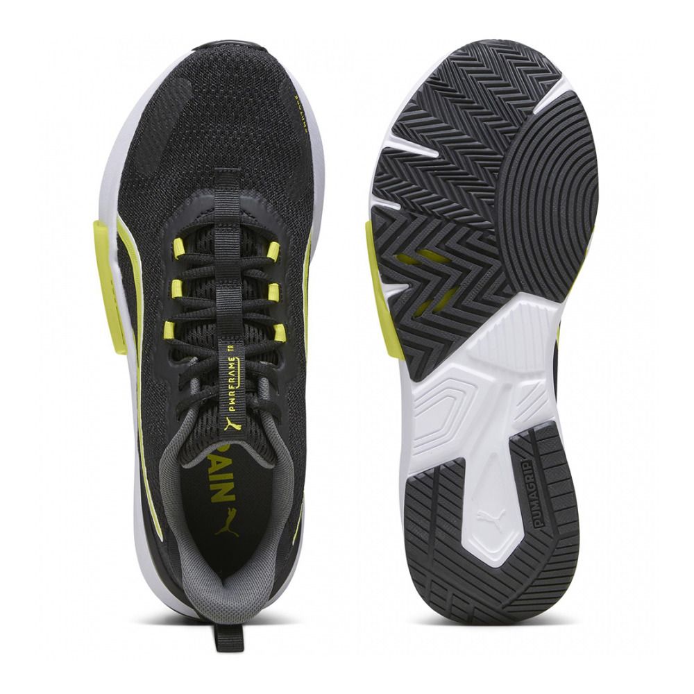 Puma PWRFRAME TR 2 - Chaussures de fitness Homme puma black/yellow burst/puma white