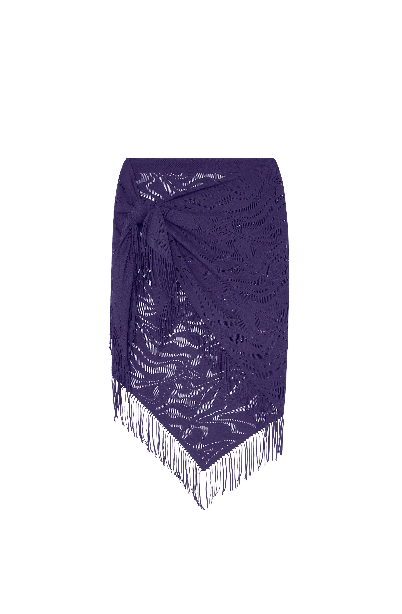 trudy Paréo à franges en dentelle purple Purple