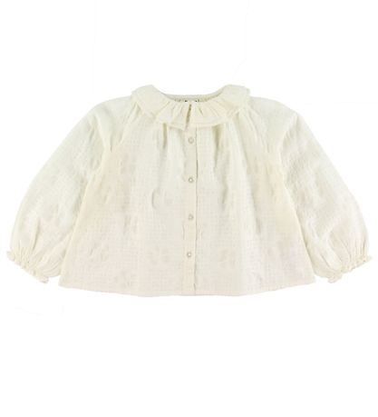 Bonton Skjorte - Blåsh - Offwhite