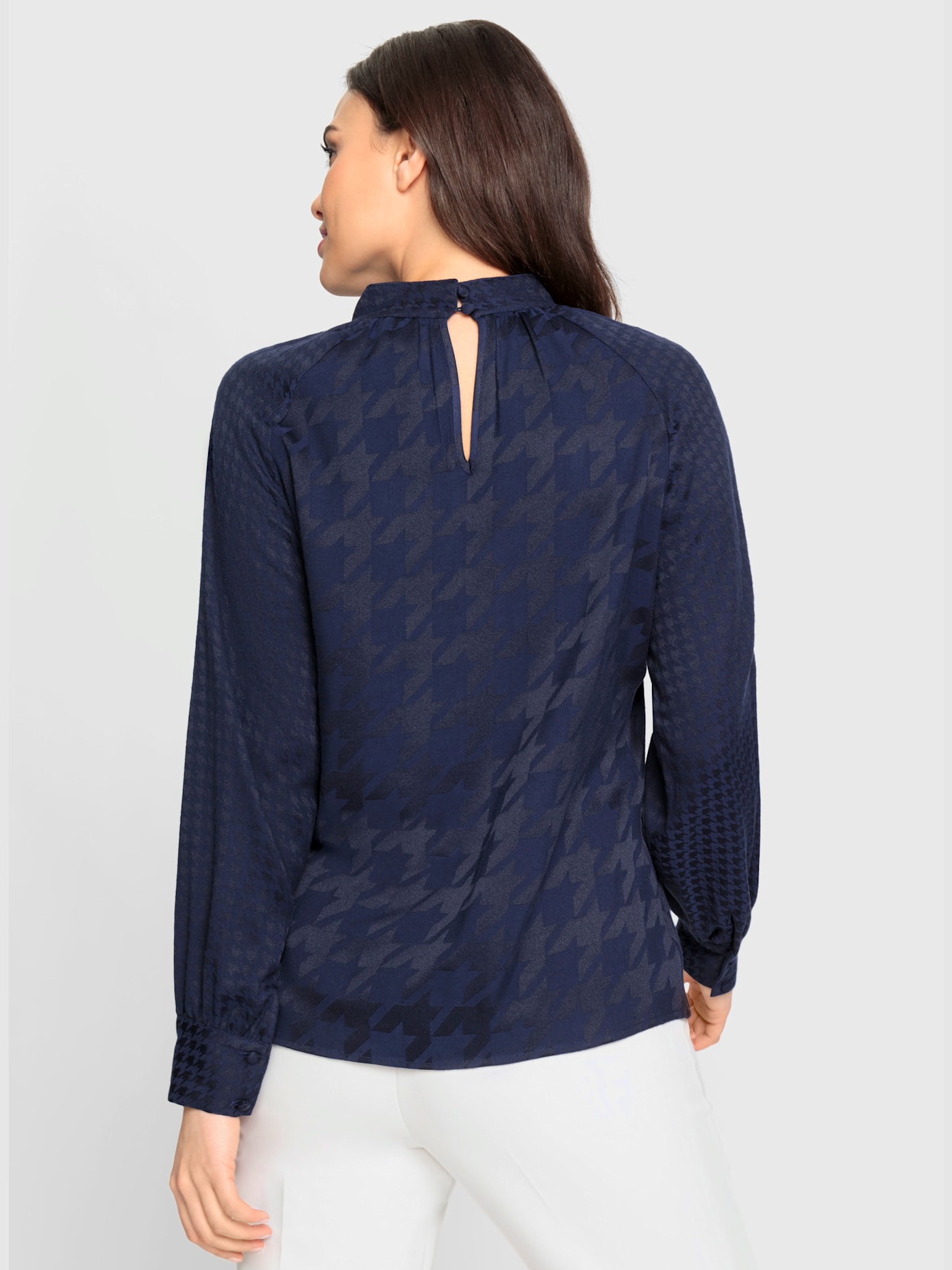 Chemisier motif jacquard original