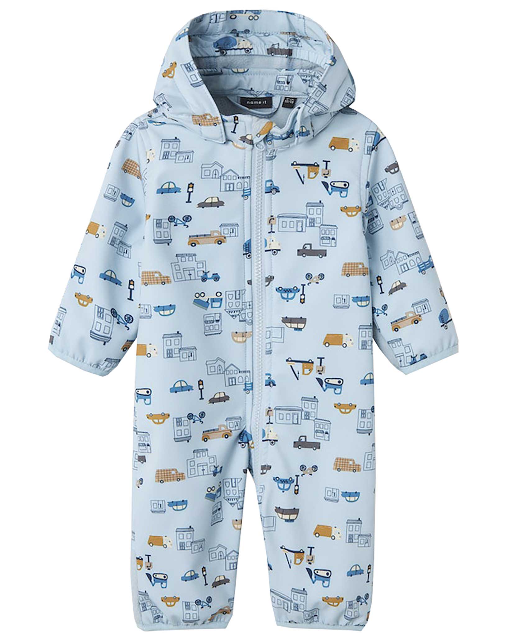 Softshelloverall NBMALFA08 SMALL CITY  in celestial blue