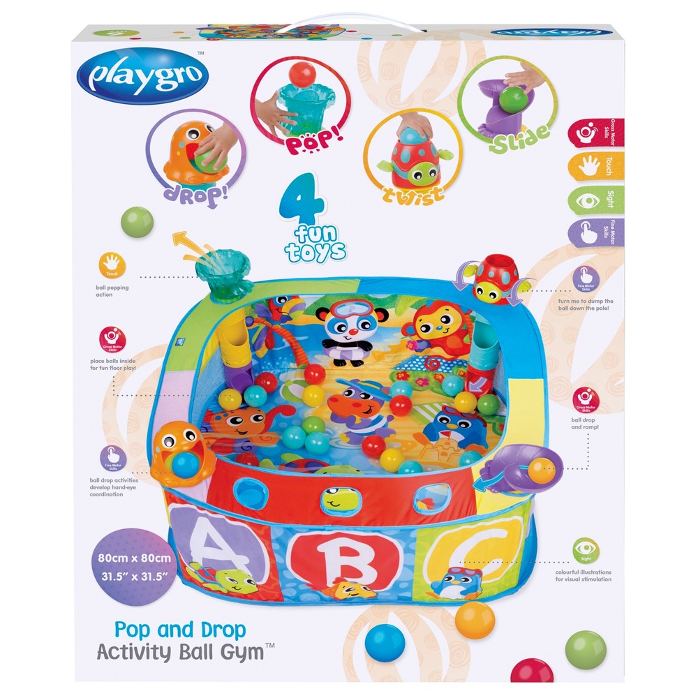 Playgro Grow 'n' Play Pop and Drop Aktivitäts-Bällebad