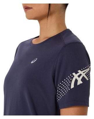 Maillot manches courtes Asics Icon Bleu Femme