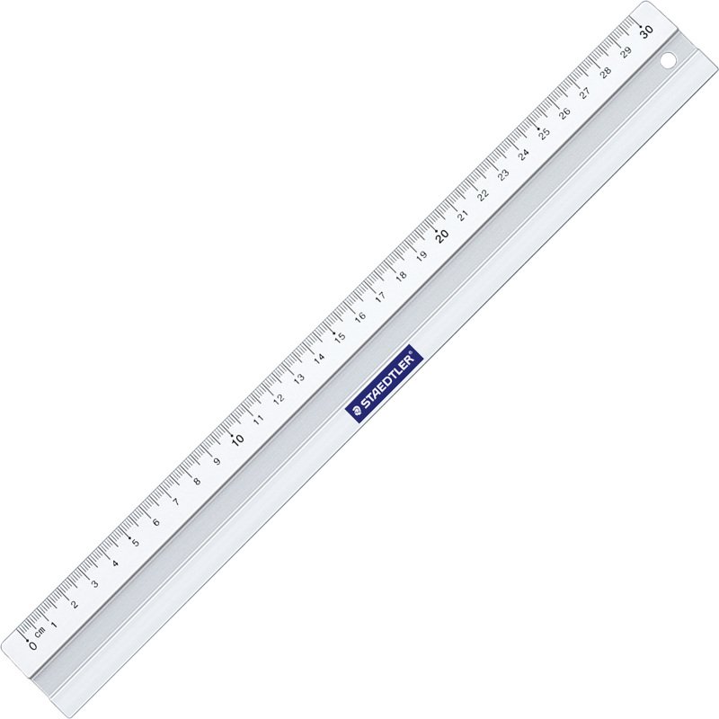 Règle plate aluminium Staedtler 30 cm