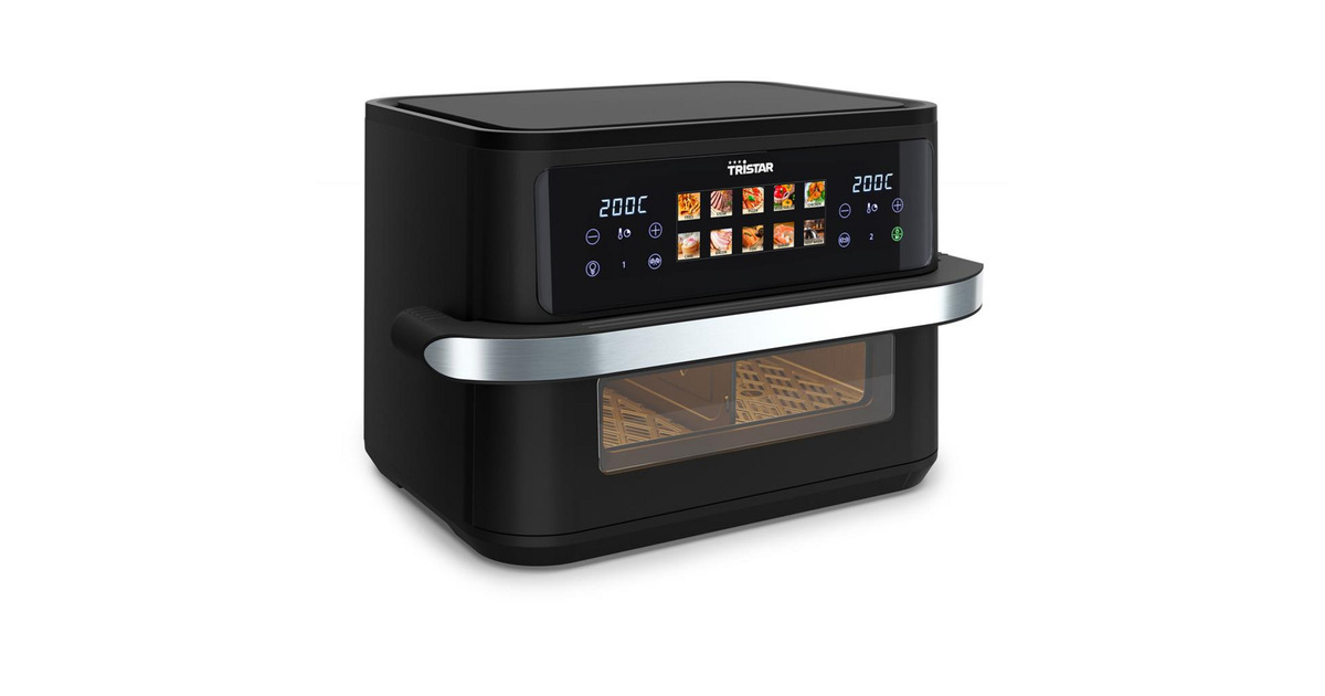 TristarFR-9078 Dualzone Flex Airfryer heteluchtfriteuse  (Zwart, 10 liter, 2800 Watt)