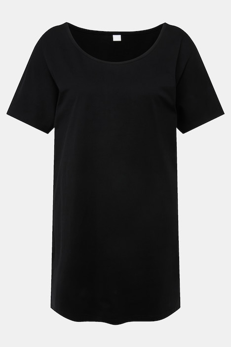 Longshirt, oversized, Rundhals, Halbarm