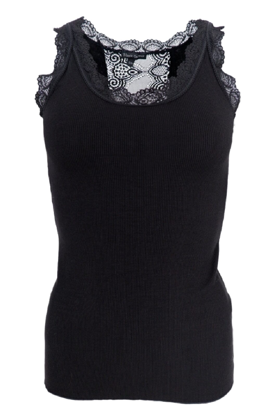 Black Colour Bcivy Rib Top black
