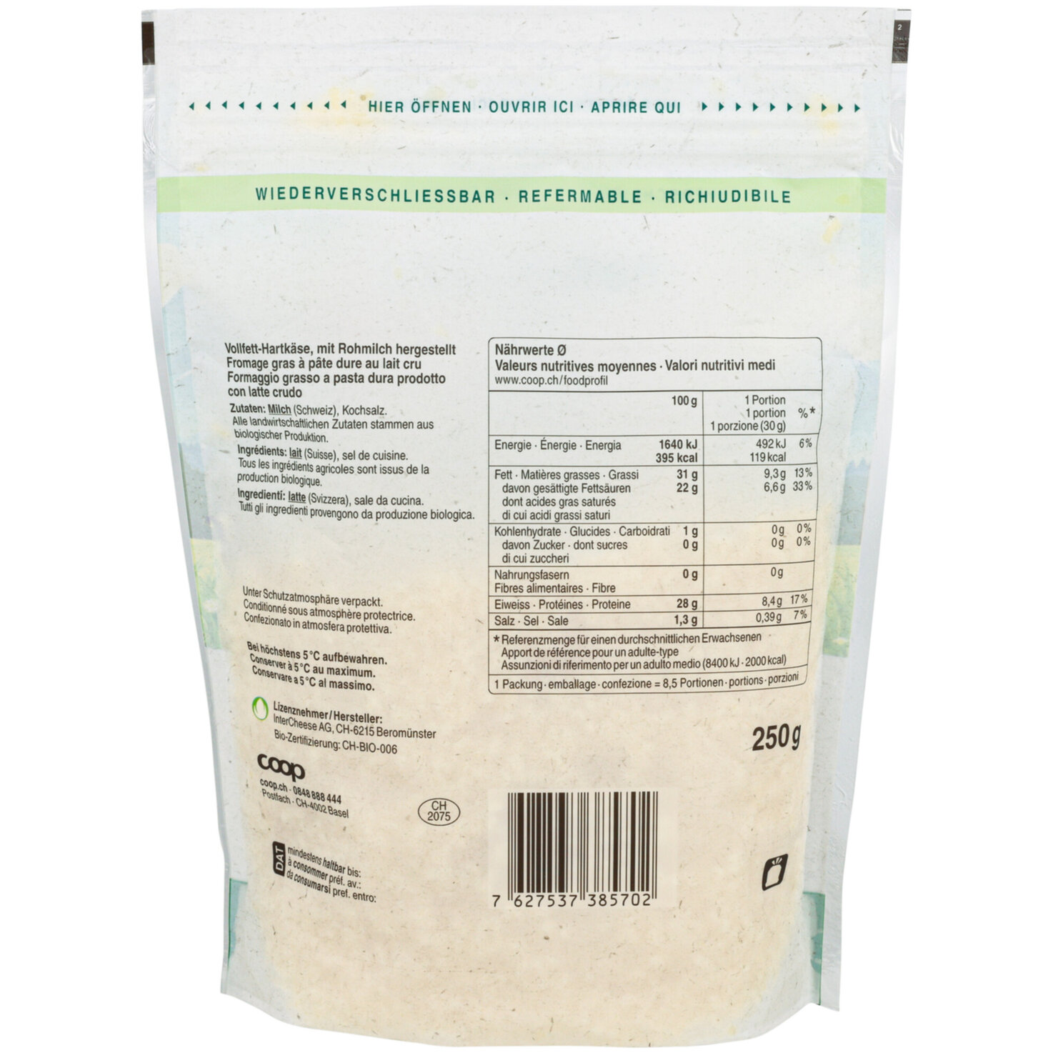 Bio Reibkäse