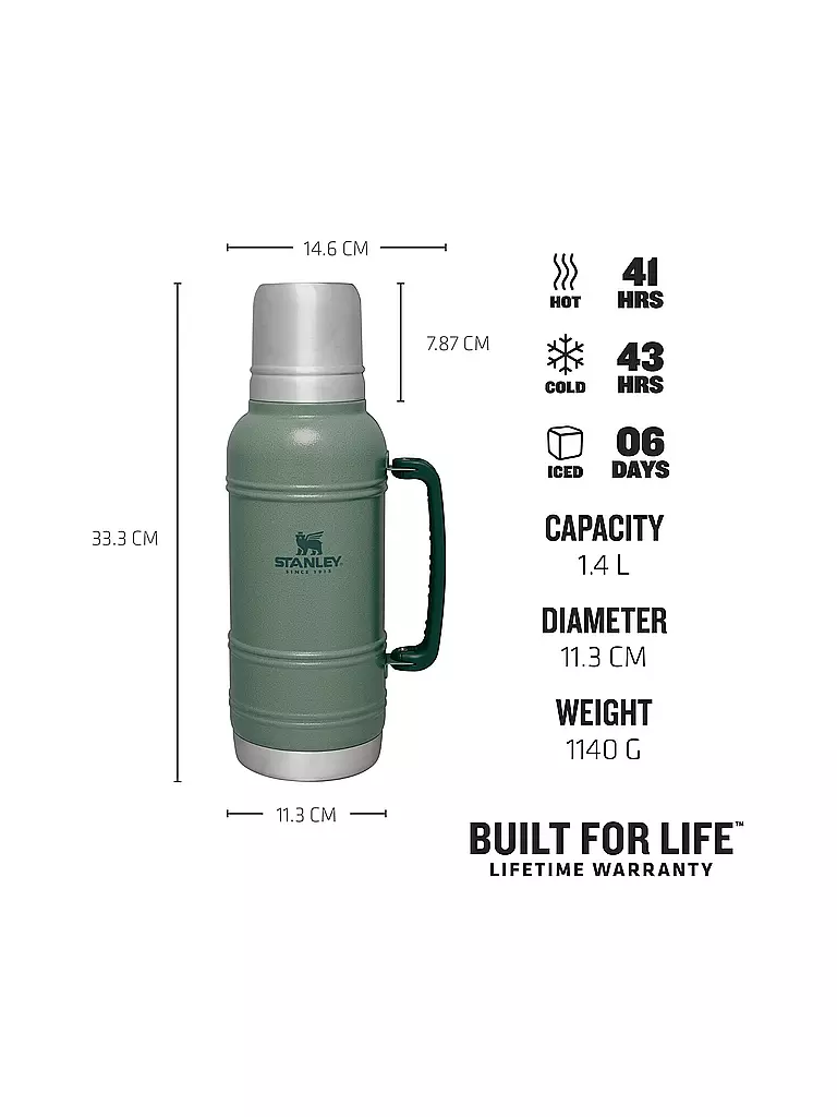 STANLEY Isolierflasche - Thermosflasche  ARTISAN 1,4l grün